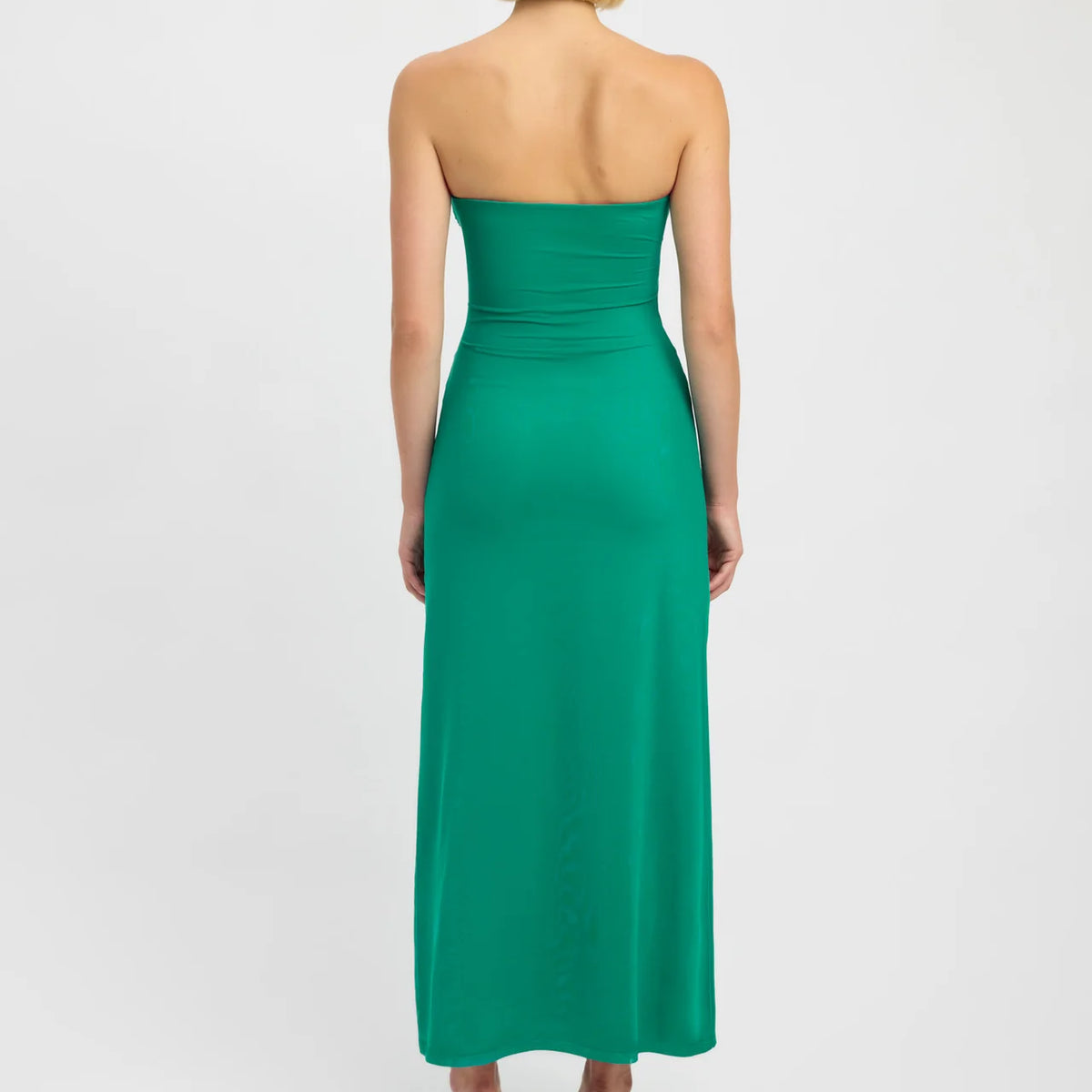 green emerald velvet dress Kookai