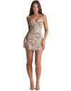 HOUSE OF CB Christiana Vintage Floral Mini Dress - Sizes XS, M