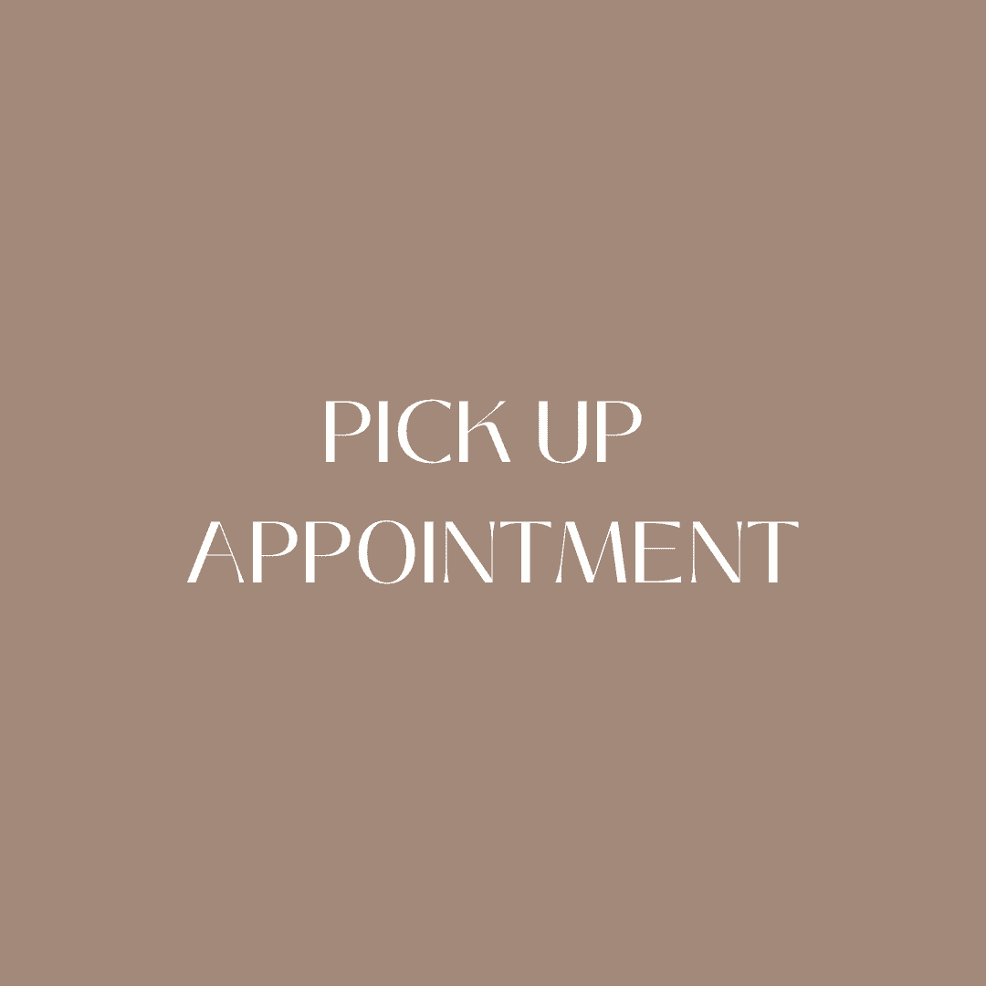Pick up/collection appointment
