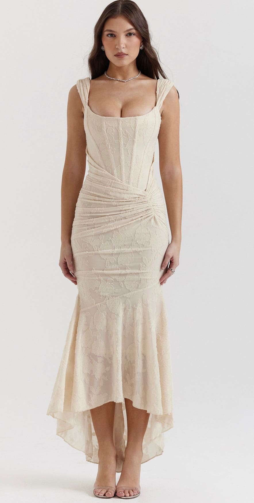 HOUSE OF CB Cesca Vintage cream - Size XS