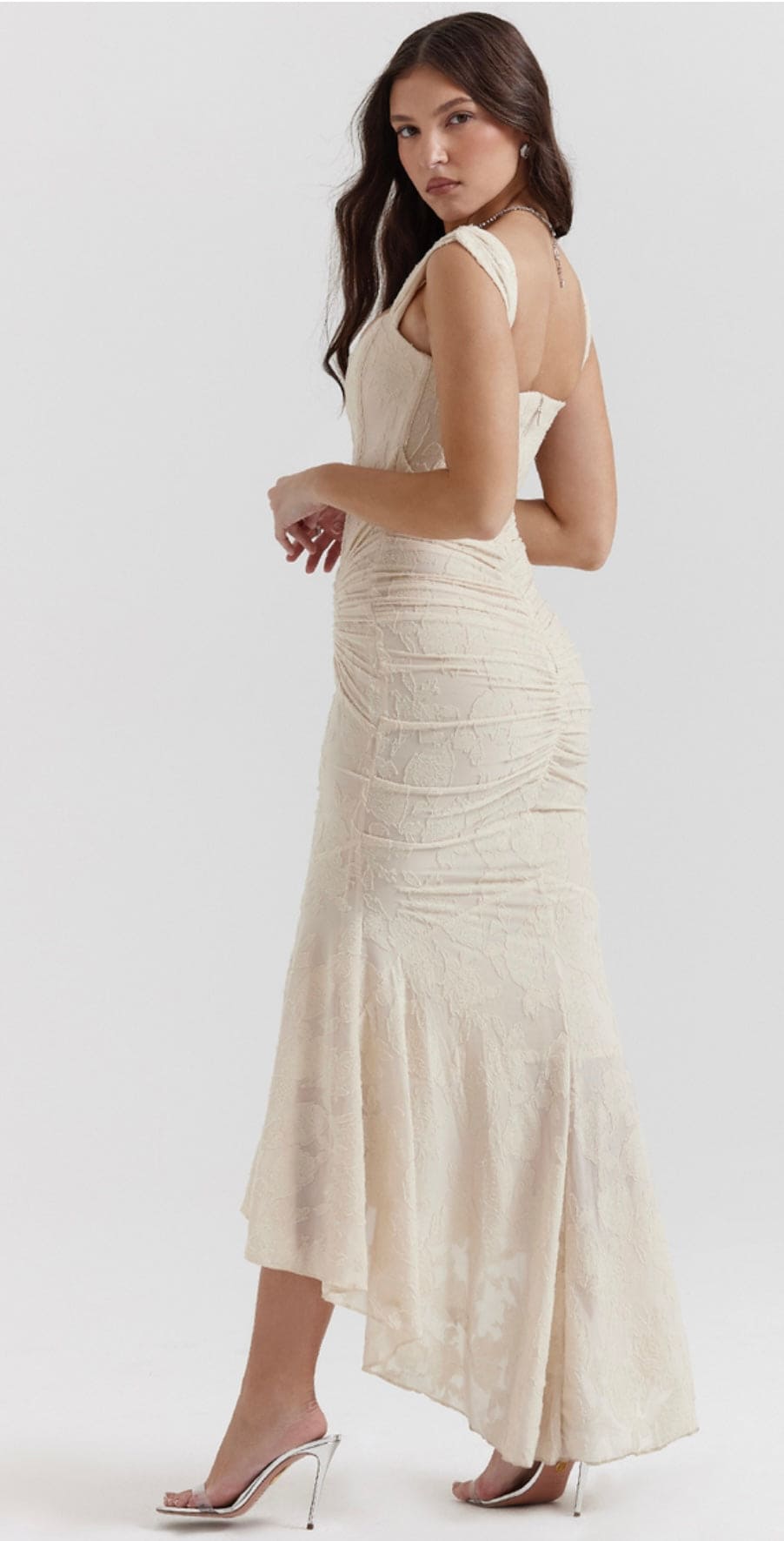 HOUSE OF CB Cesca Vintage cream - Size XS