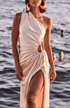 SONYA MODA Nour Ocean Pearl Maxi Dress (size 8)