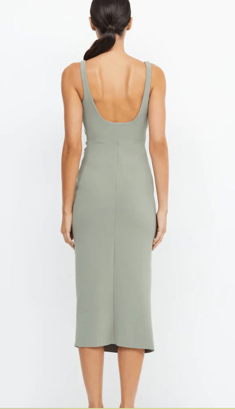 BEC & BRIDGE Be Mine Square Neck Dress In Sage green
