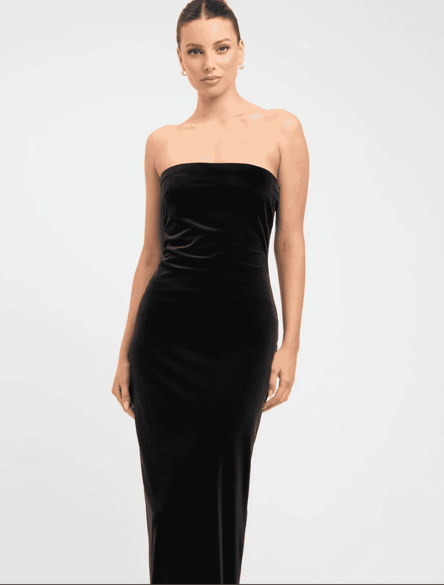 kookai fleur mini dress KOOKAI / HIRE Fleur Strapless Dress – One Night Stand Designer Dress Hire