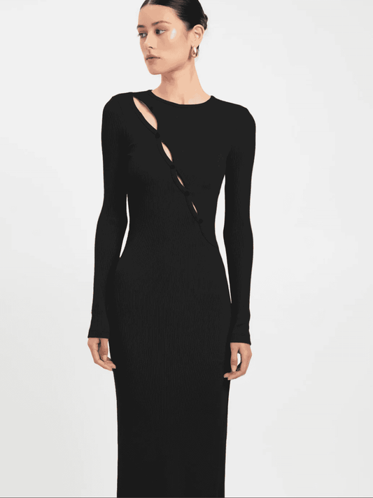 KOOKAI Emmett Merino Wool Dress in Black Sizes 8, 10 or Agave Green Size 8, 10