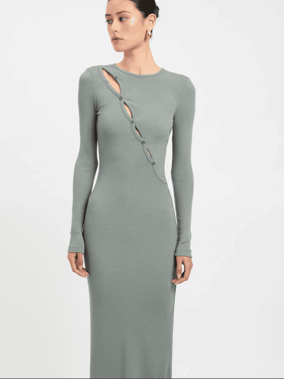 KOOKAI Emmett Merino Wool Dress in Black Sizes 8, 10 or Agave Green Size 8, 10