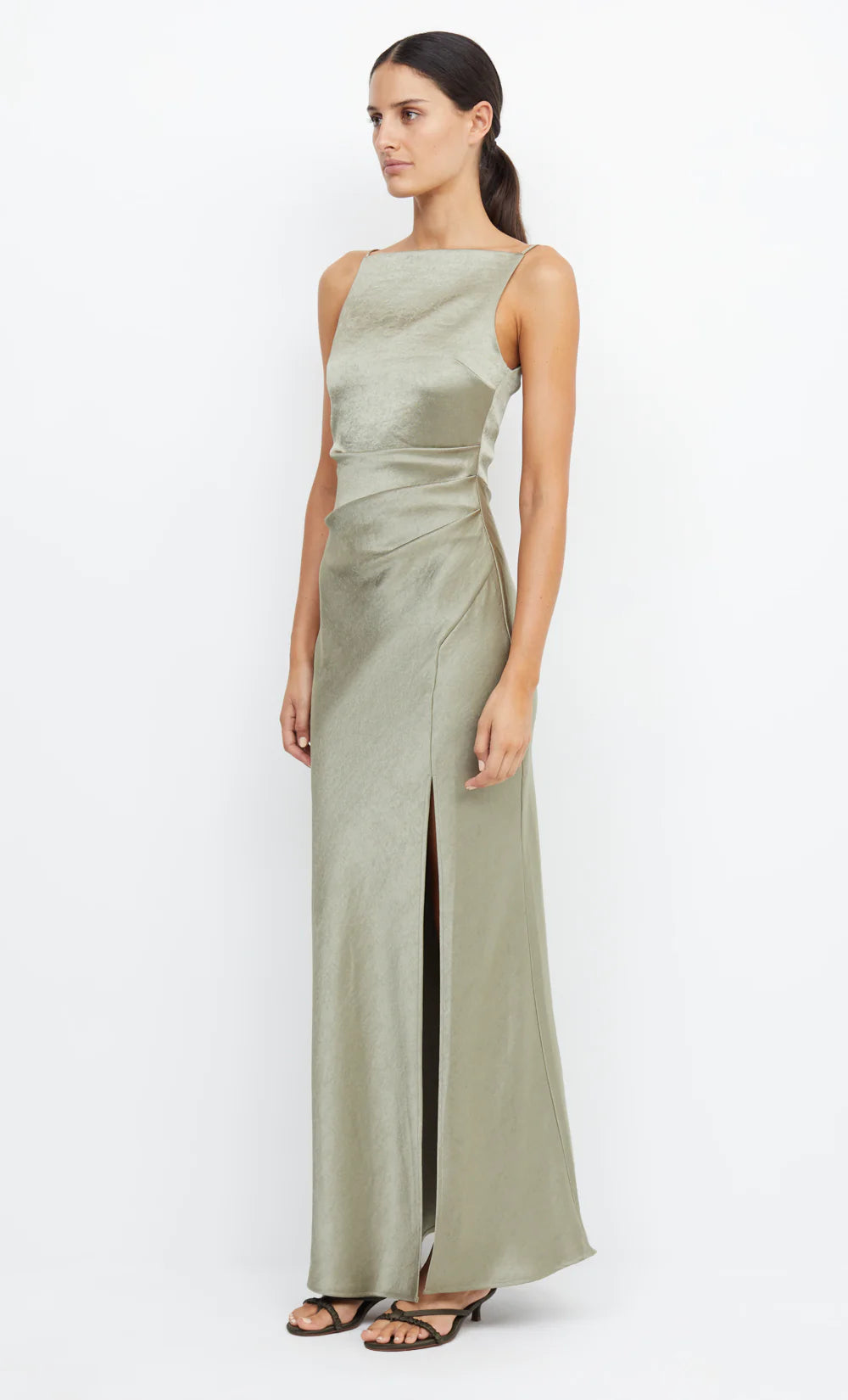 BEC & BRIDGE The Dreamer Maxi Dress In Sage - Size 6
