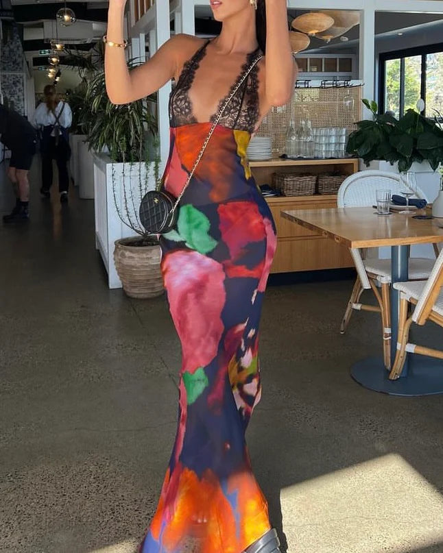 RAT & BOA Paola Floral Slip Dress