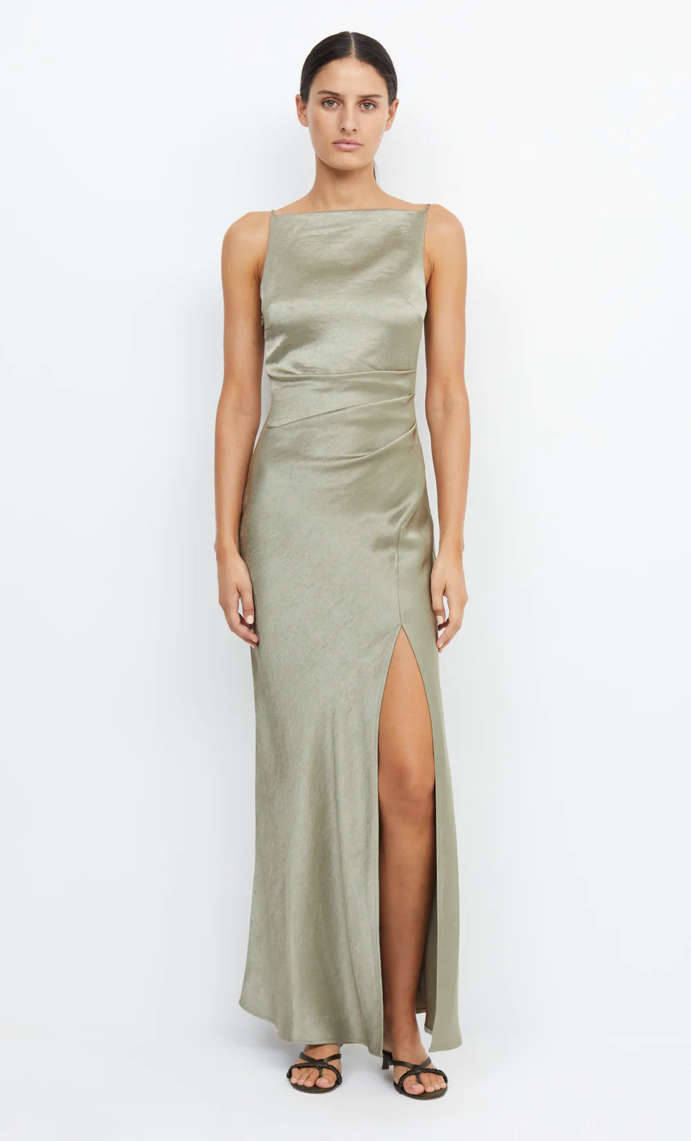 BEC & BRIDGE The Dreamer Maxi Dress In Sage - Size 6