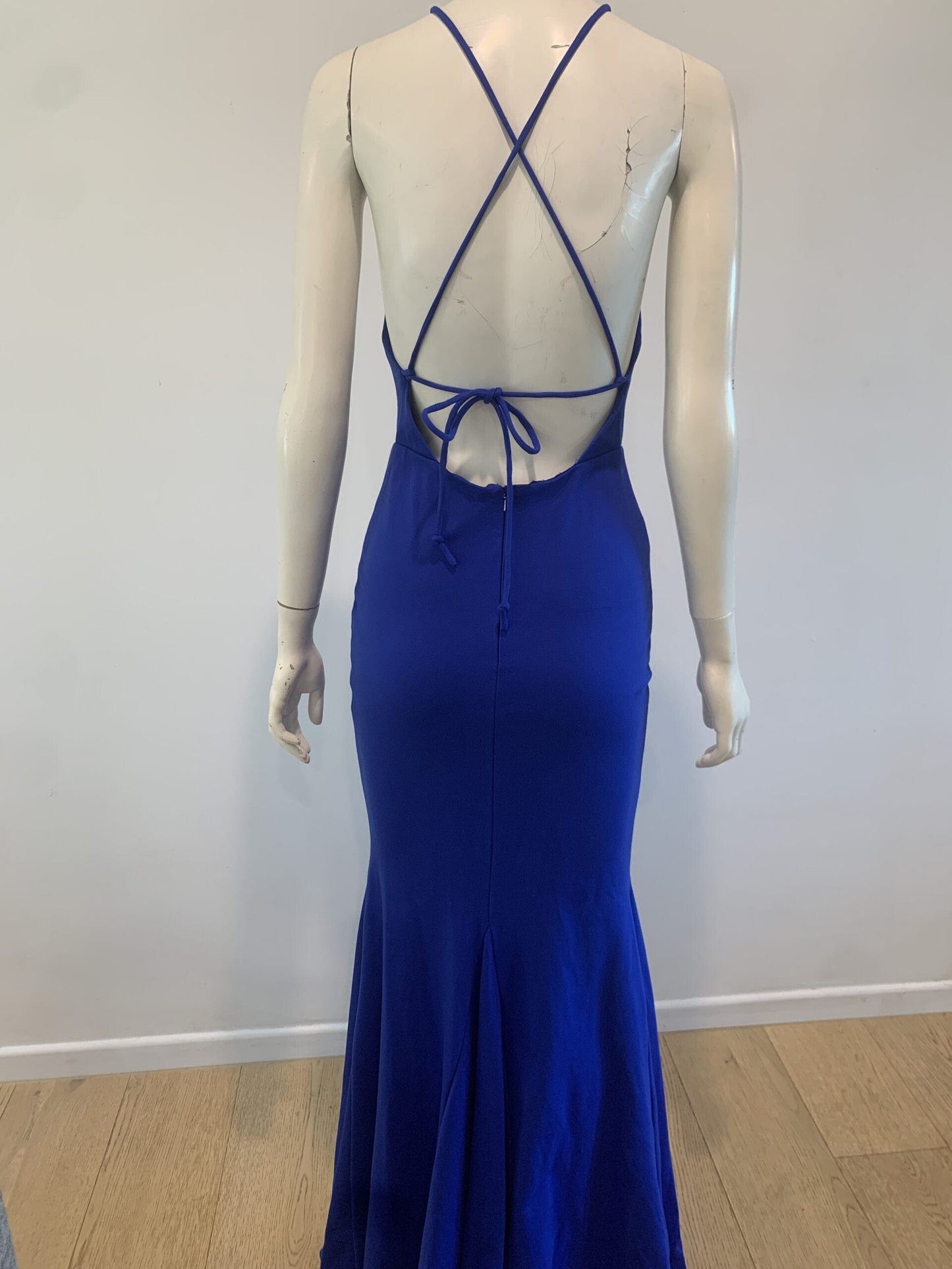 MISS ANNE High Neck with Crossover Tie At Back