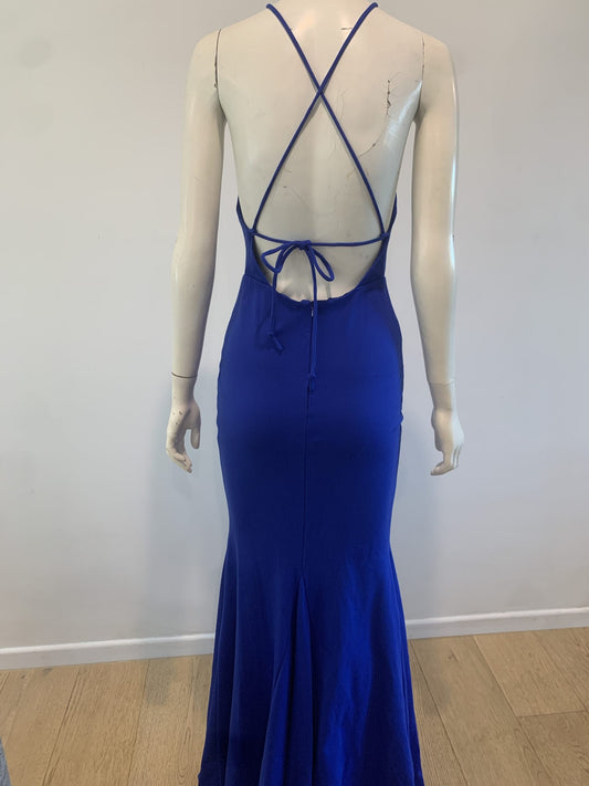 MISS ANNE High Neck with Crossover Tie At Back