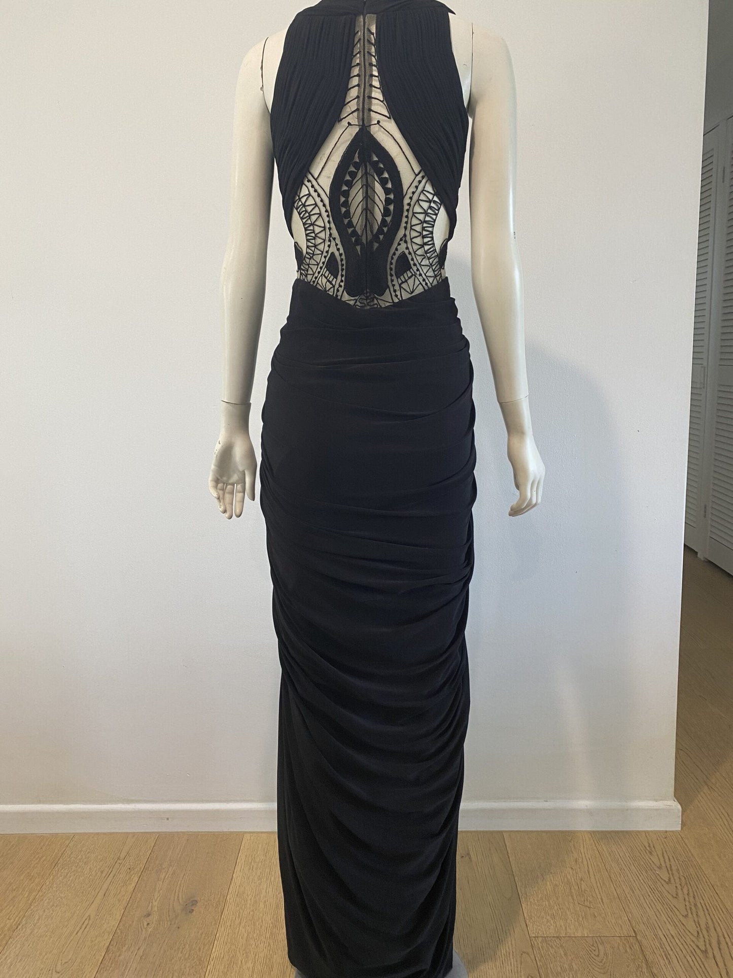 SHEIKE Lace Trim Grecian Design