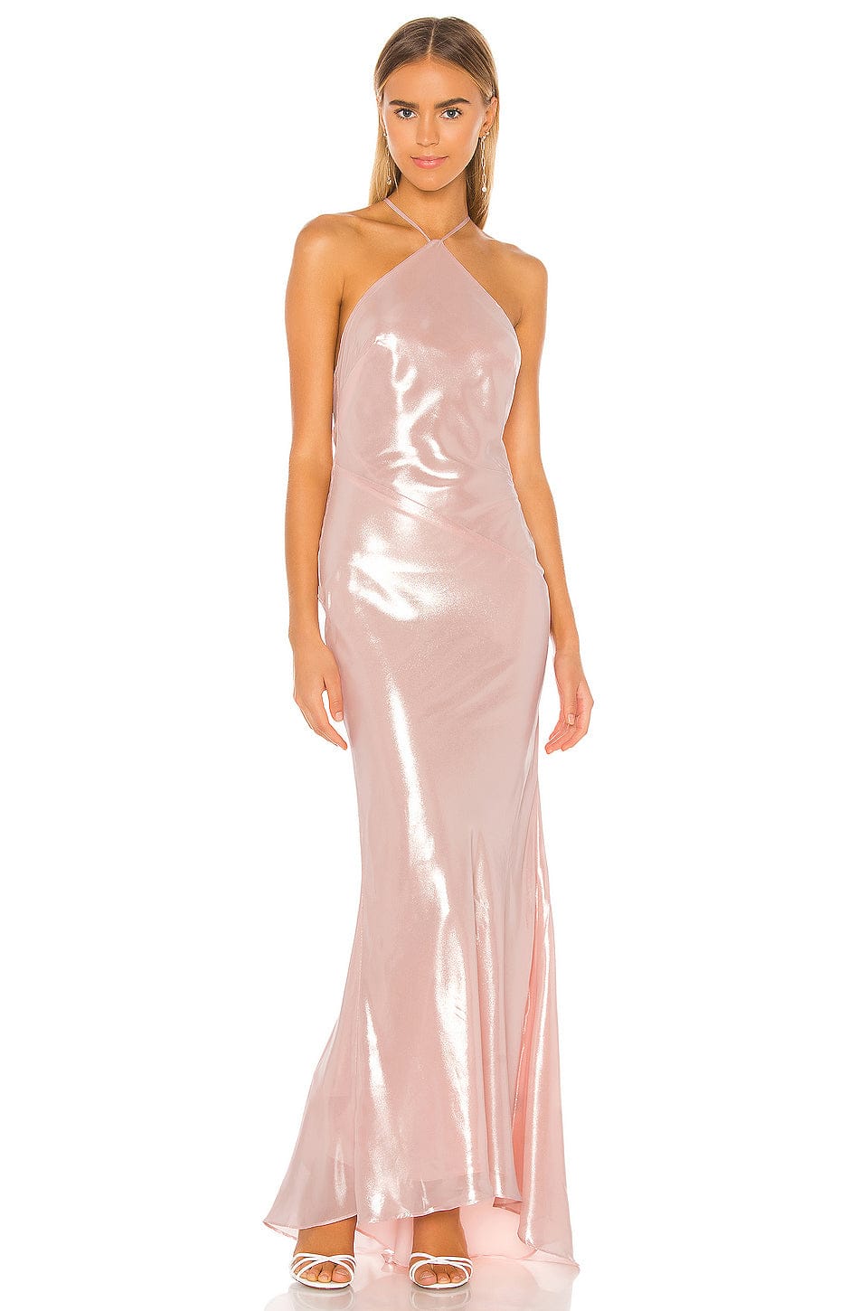 Michael costello pink dress online