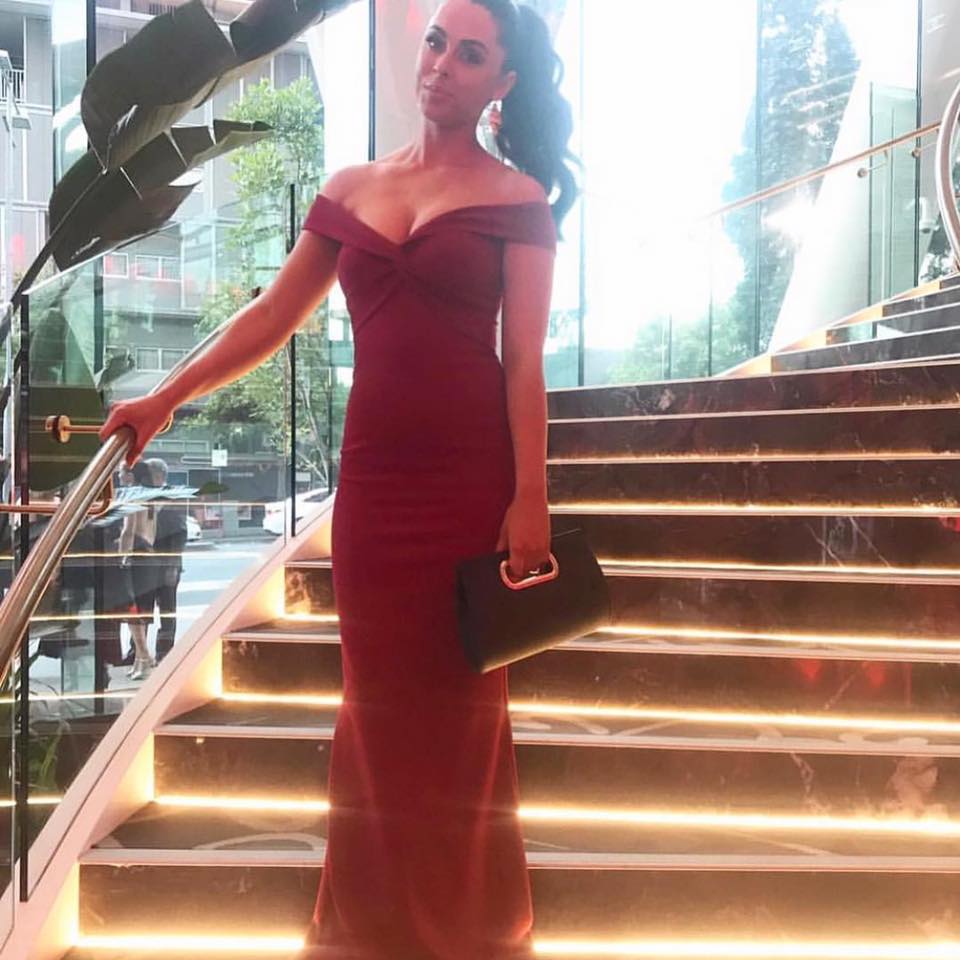 NOOKIE Dolly Gown In Ruby