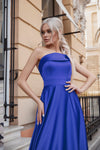 Soft Satin Formal Gown-Royal Blue