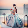 TINA HOLLY Madame Gown In Silver