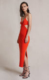 ella midi dress flame