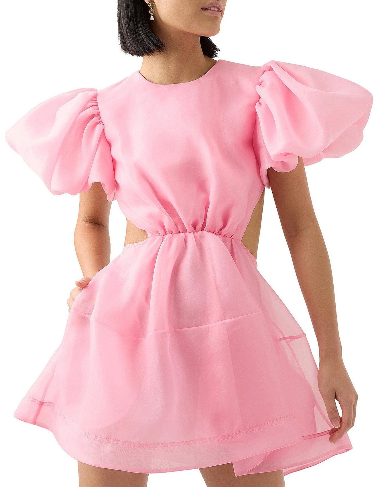 AJE Simplicity Cut Out Mini Dress