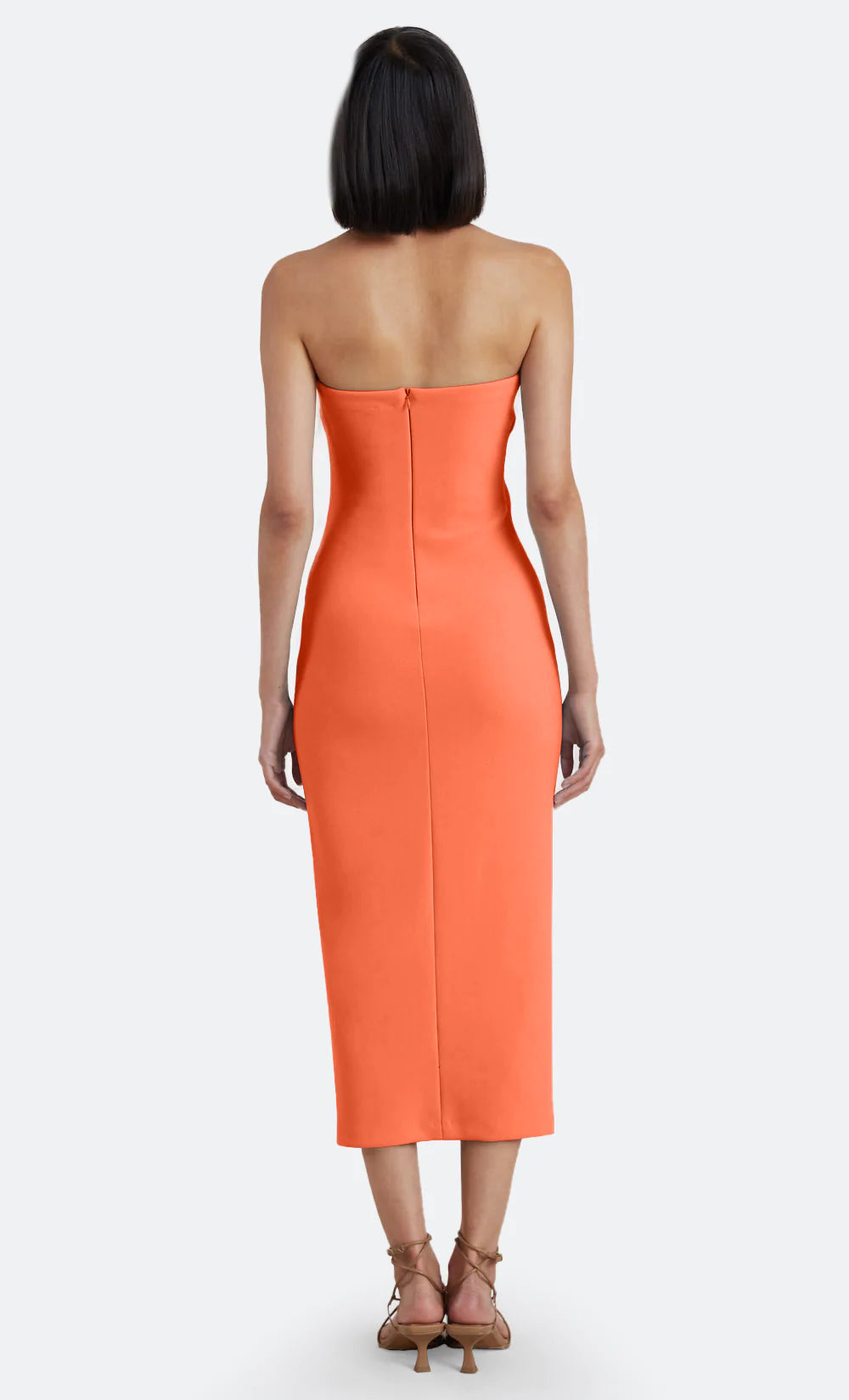 BEC & BRIDGE Karina Strapless Midi - Butter Yellow or Fire Red