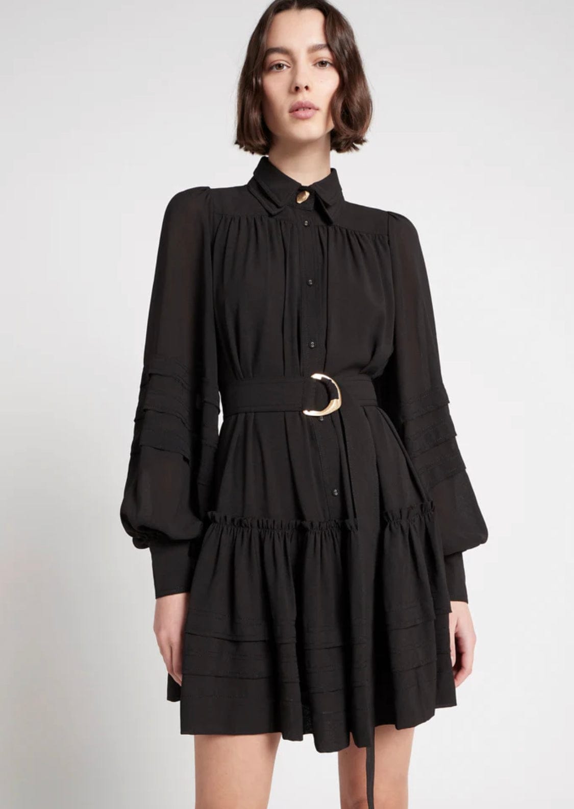Auroroa Belted Mini Dress