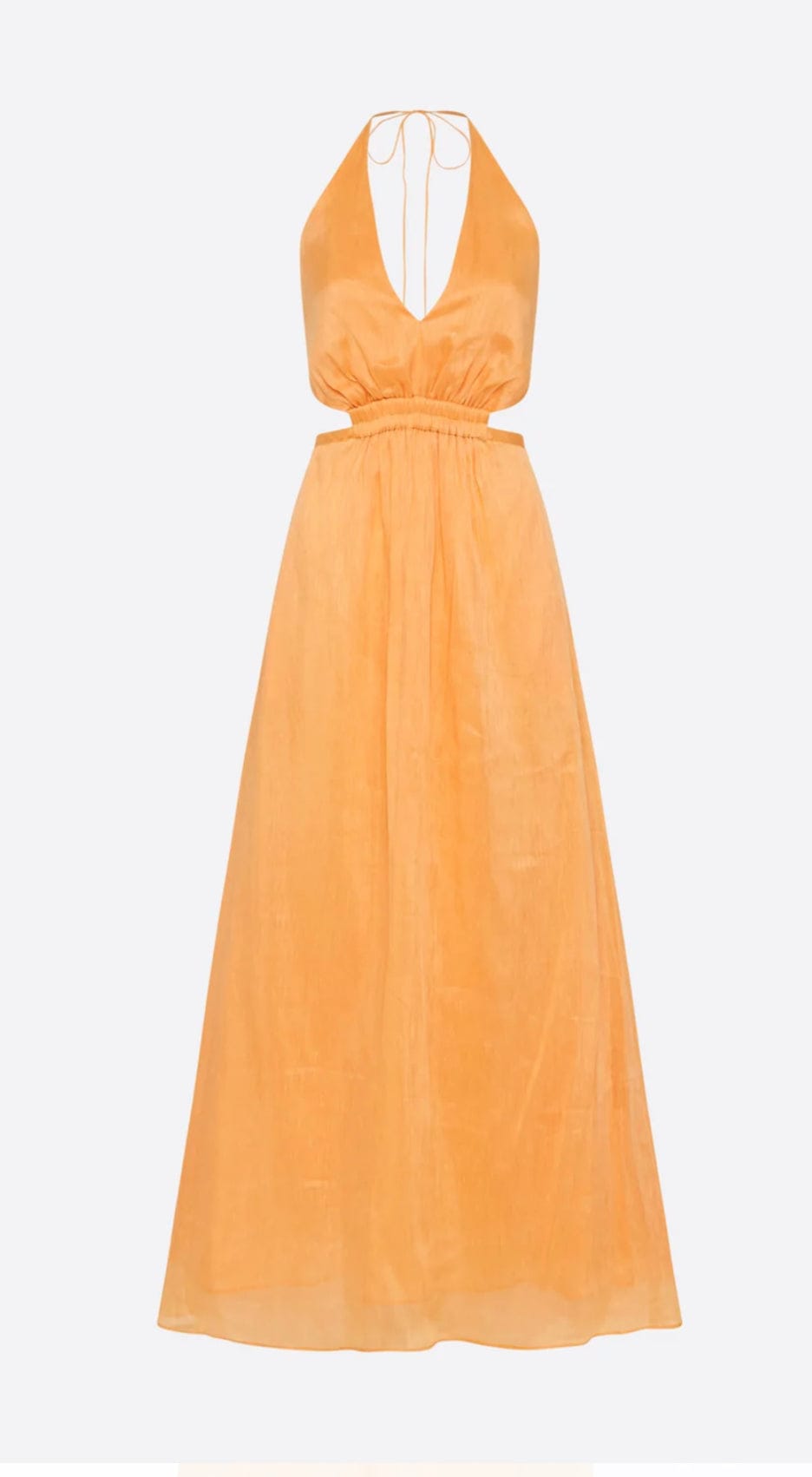 lyrical colours halter maxi dress