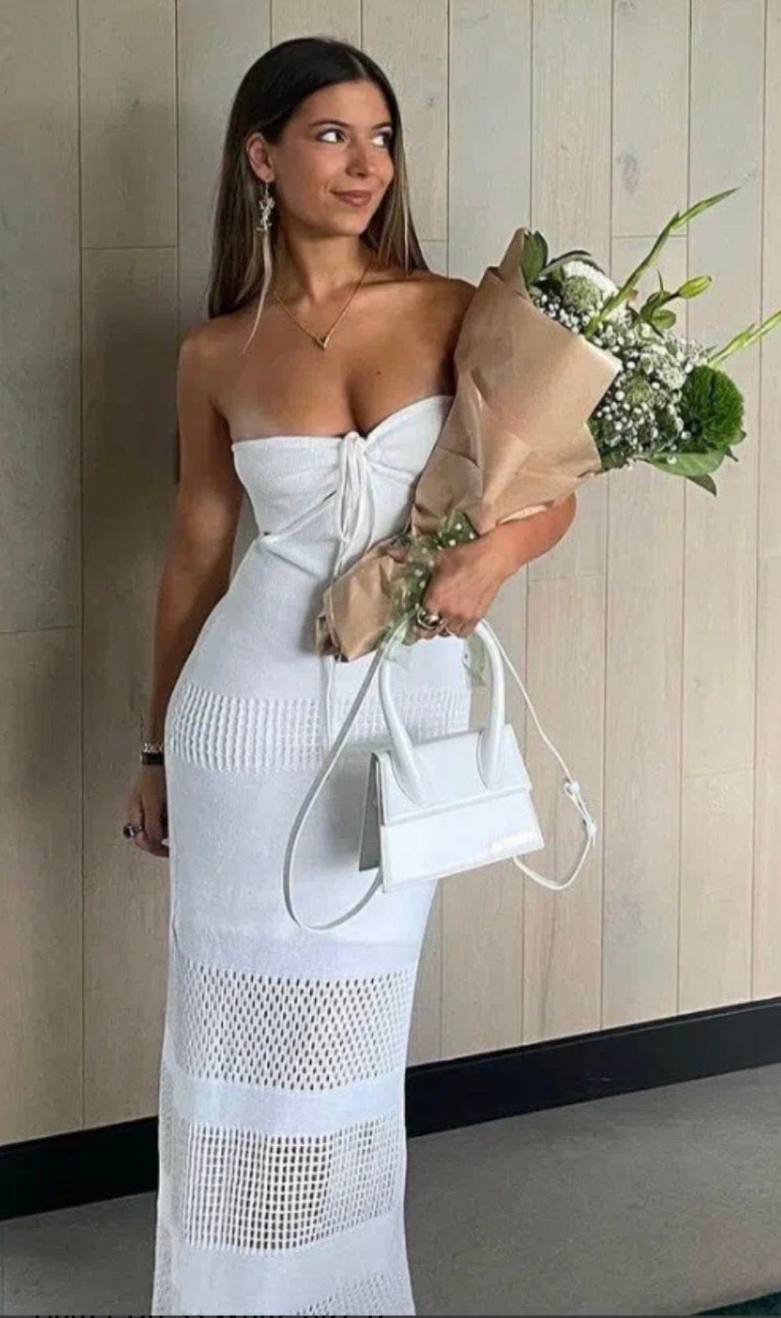 manning cartell highly strung knit halter dress