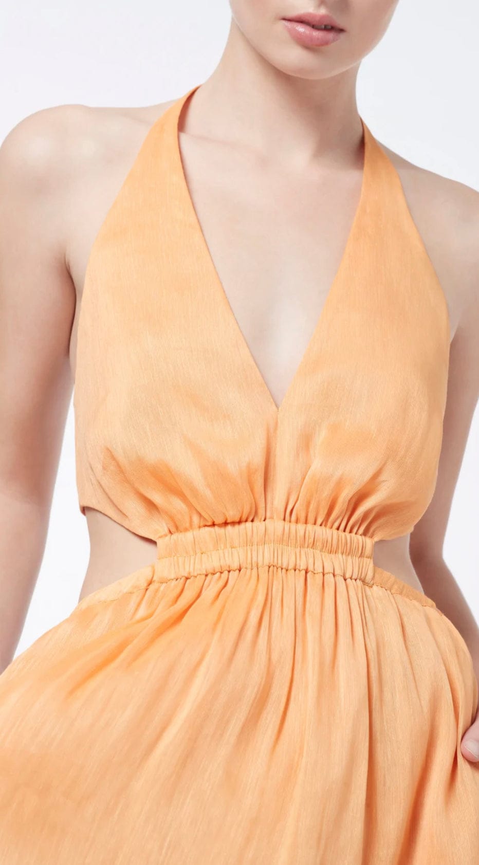 lyrical colours halter maxi dress