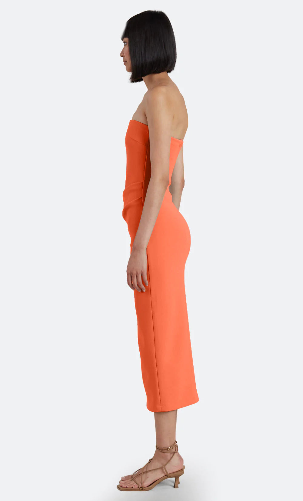 BEC & BRIDGE Karina Strapless Midi - Butter Yellow or Fire Red