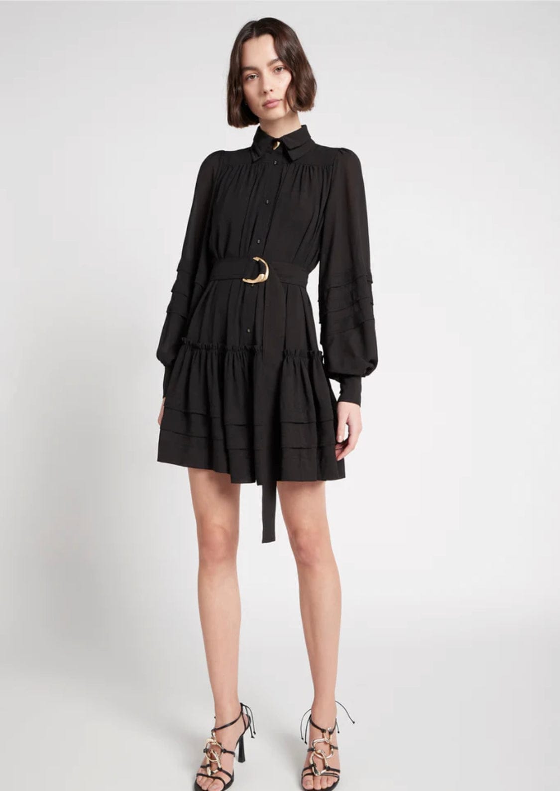 Auroroa Belted Mini Dress
