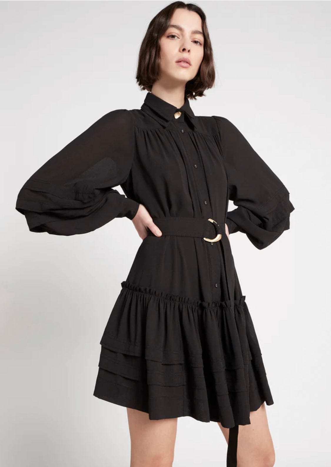 Auroroa Belted Mini Dress