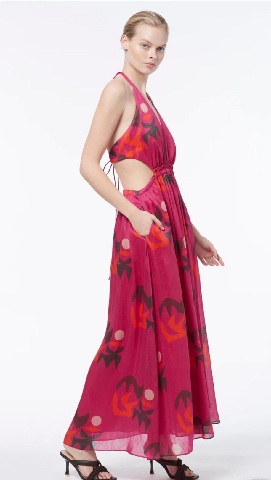 manning cartell - fiesta halter maxi dress
