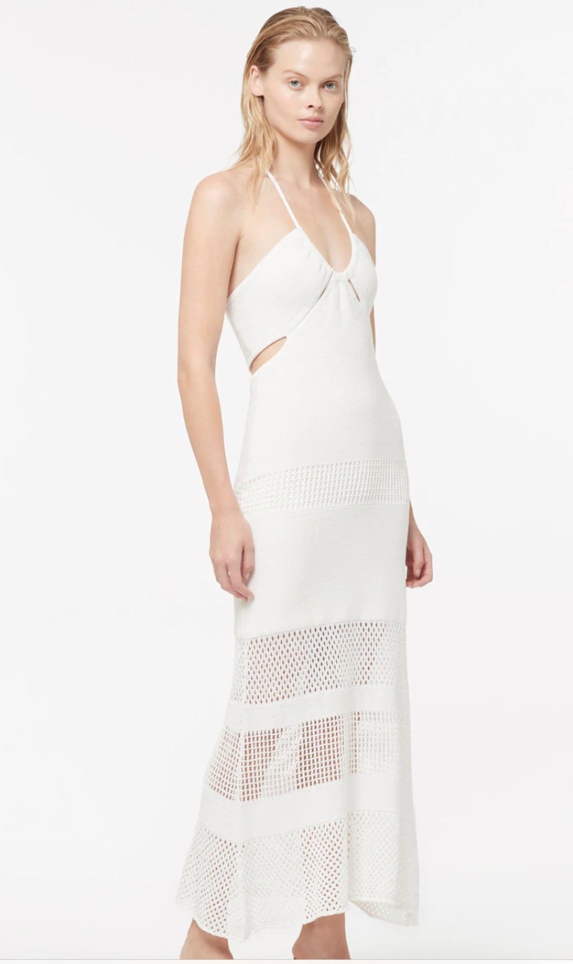 manning cartell highly strung knit halter dress