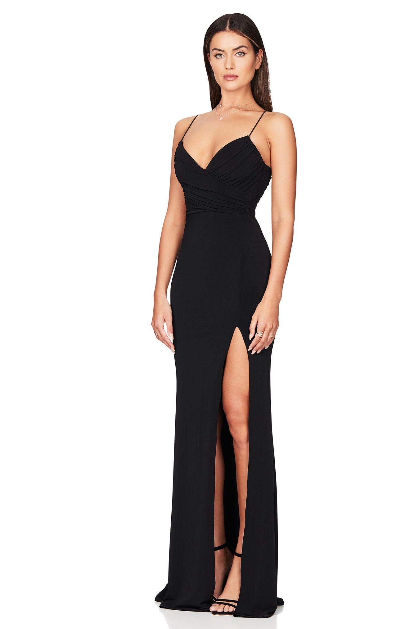 NOOKIE Venus Gown In Blue Size M or Black Size XL