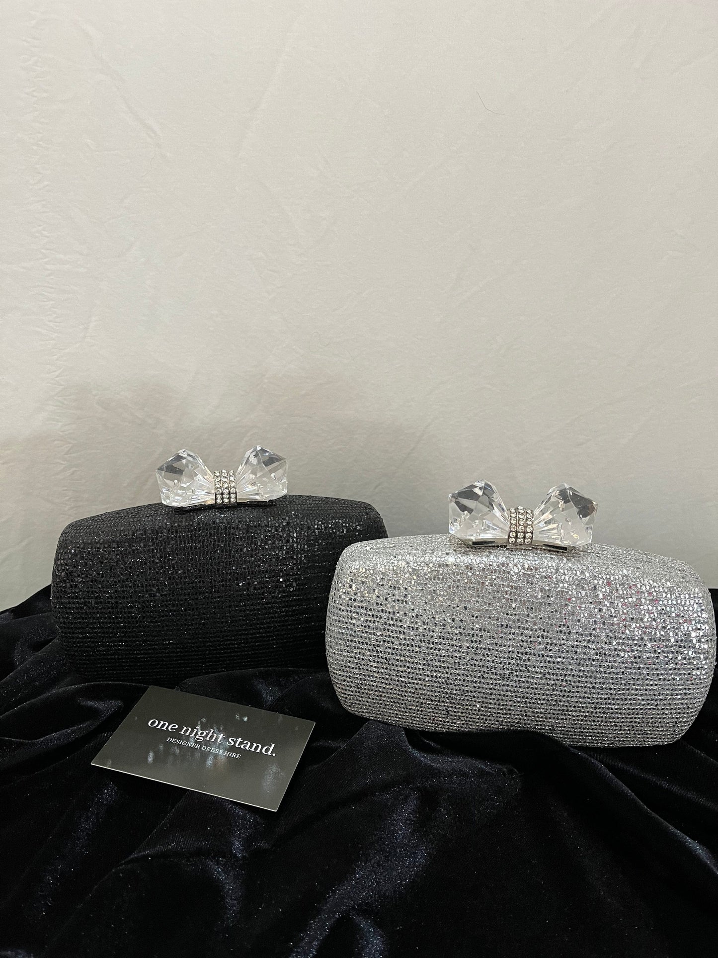 ONSDH Sparkle Clutch In Silver or Black