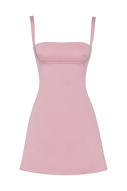 HOUSE OF CB Kara Pink Quartz Mini Dress - Sizes S, M
