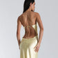 Iris Maxi Gown, Lemon - Sizes 6, 8