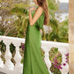 MESHKI Nadia Maxi Satin Cowl Back Dress
