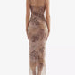 HOUSE OF CB Aiza Cream Floral Print Maxi Dress - Size 8/S