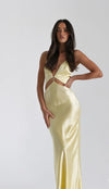NATALIE ROLT Iris Maxi Gown, Lemon - Sizes 6, 8