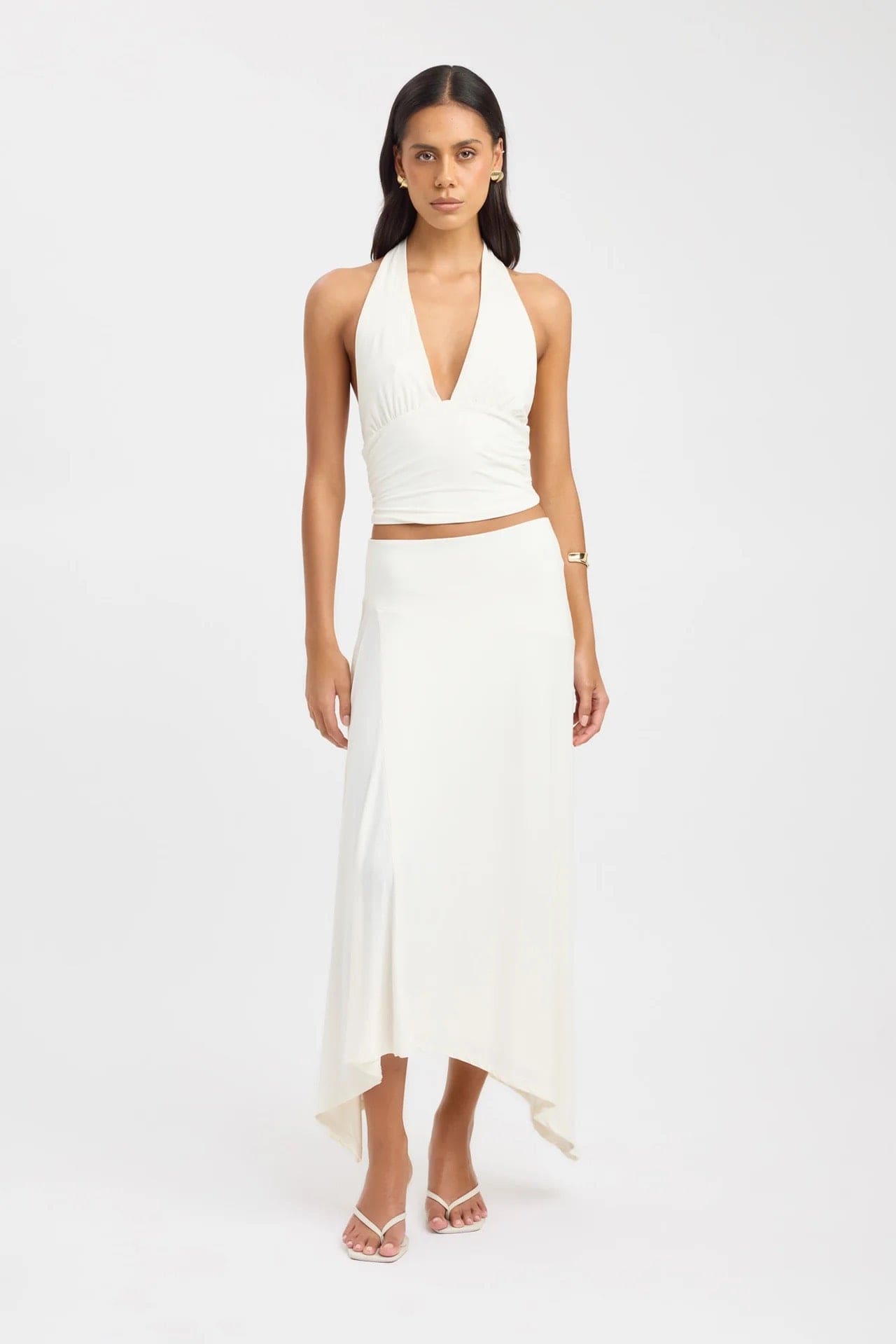 Kookai Zali Skirt & Leni Top in coconut Milk - size 6