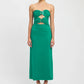 KOOKAI Paradise Green Bolt Buckle Dress - Size 10