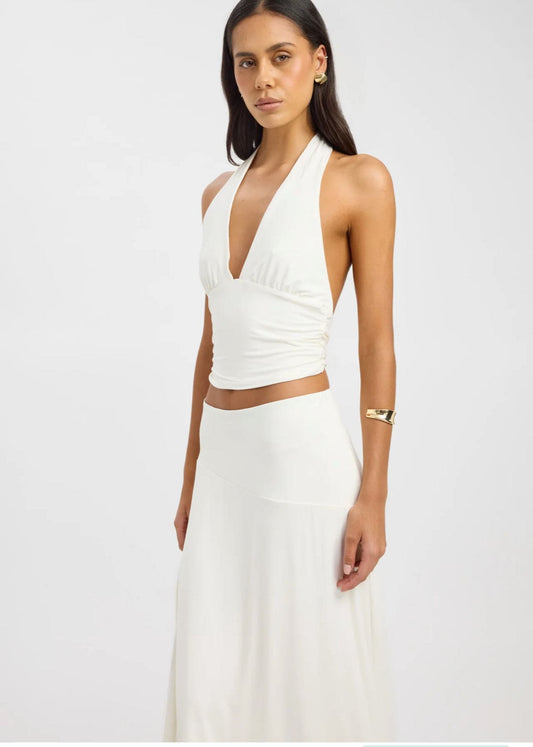 Kookai Zali Skirt & Leni Top in coconut Milk - size 6