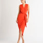 SHEIKE Saskia Midi Dress, Coral - Sizes 8 & 10