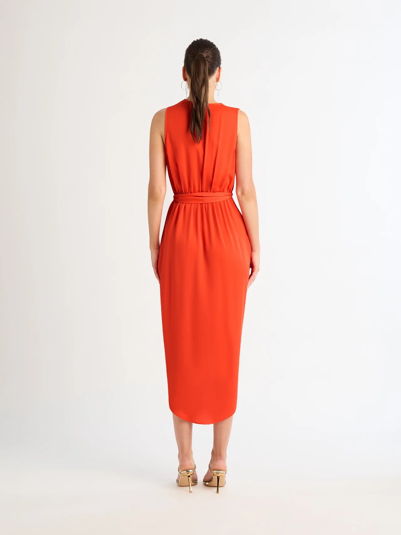 SHEIKE Saskia Midi Dress, Coral - Sizes 8 & 10