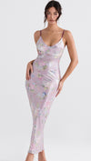 HOUSE OF CB Aria Floral Maxi Dress - Size XS