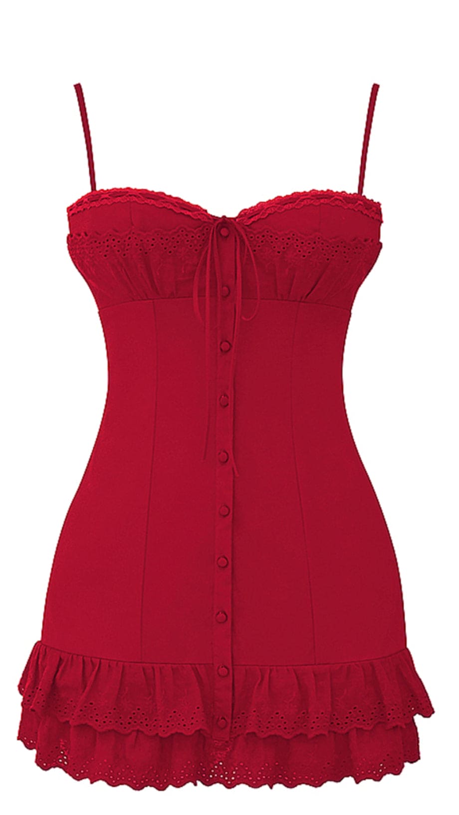 HOUSE OF CB Luci in Cherry Red - Size XS