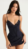 HOUSE OF CB Soraya Mini Dress In Navy - Sizes XS, M