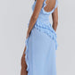 Ariela Soft Blue Ruffle Maxi - Sizes XS, M