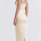 HOUSE OF CB Costanza Vintage Cream Maxi Dress - Size M