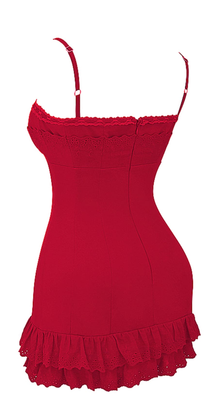 HOUSE OF CB Luci in Cherry Red - Size XS